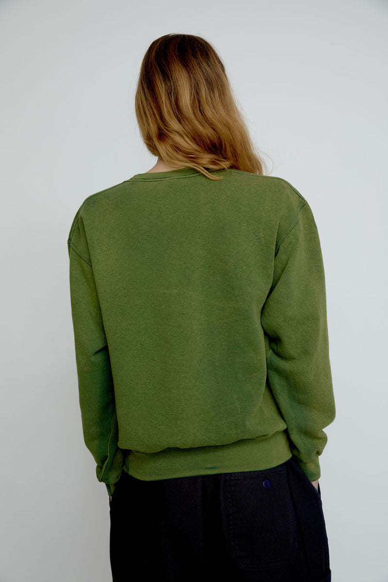 Sultan Wash Aged Sweatshirt in Green