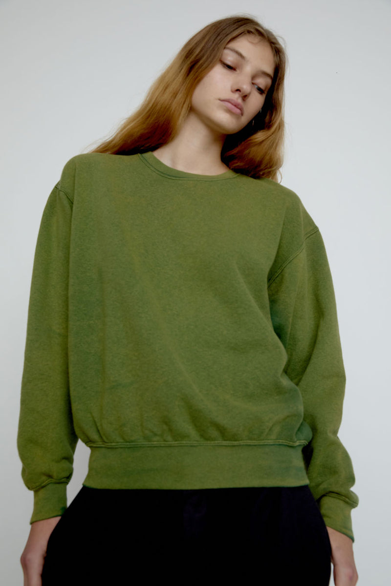 Sultan Wash Aged Sweatshirt in Green