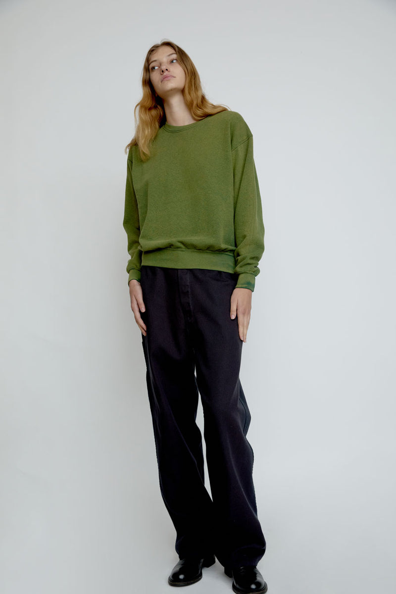 Sultan Wash Big Baggy UK Pant in Dark Navy Yellow