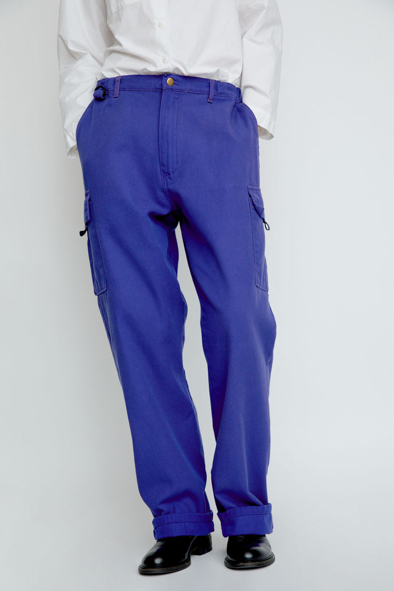 Sultan Wash Cargo Baggy UK Pant in Faded Purple