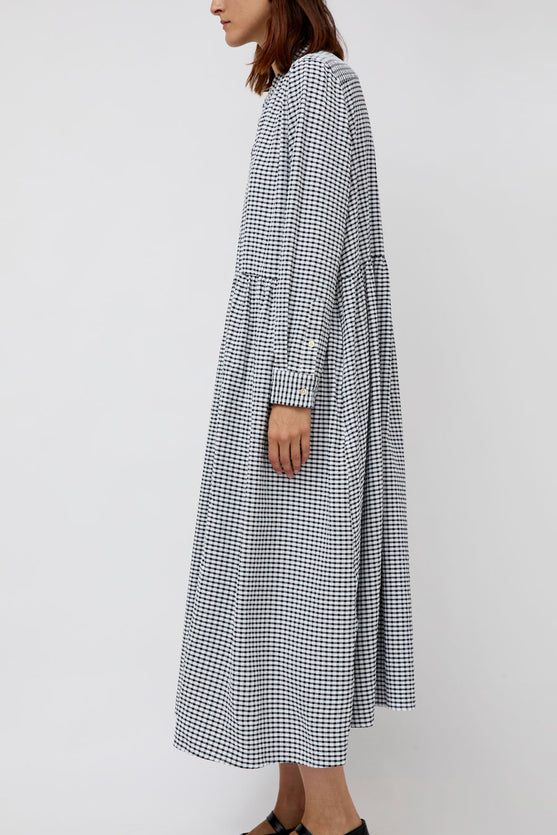 Sultan Wash Dolly Dress Vichy Love in Black and White