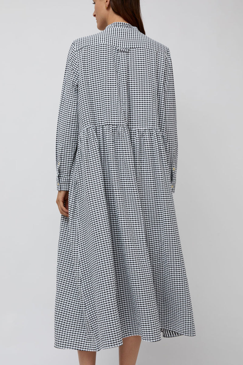Sultan Wash Dolly Dress Vichy Love in Black and White