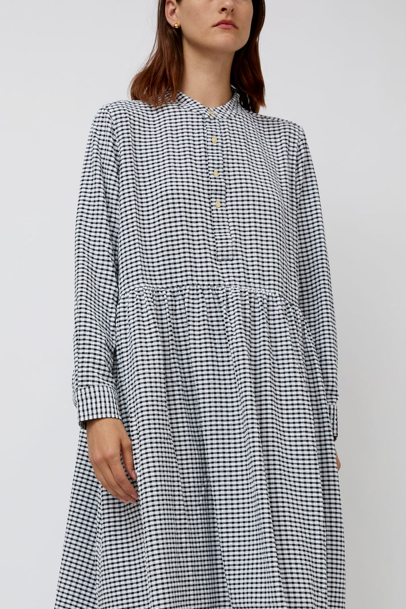 Sultan Wash Dolly Dress Vichy Love in Black and White