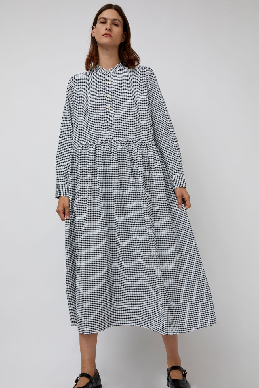 Sultan Wash Dolly Dress Vichy Love in Black and White