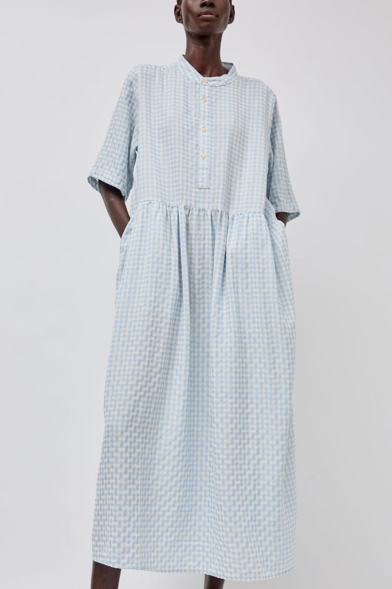 Sultan Wash Eva Dress in Ciel Vichy