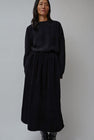 Sultan Wash Marla Skirt in Black Corduroy