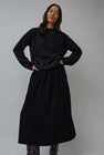 Sultan Wash Marla Skirt in Black Corduroy