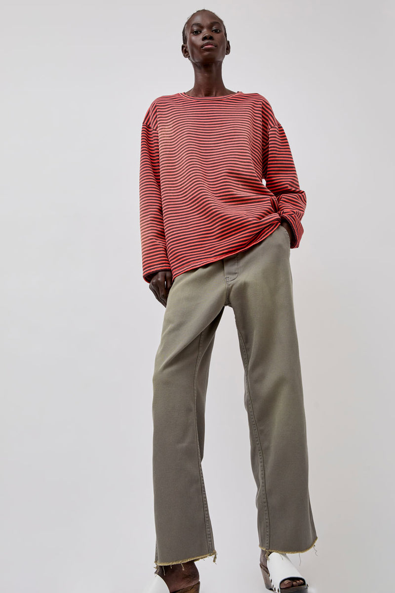 Sultan Wash Petit Baggy UK Cut Pant in Gris Kaki