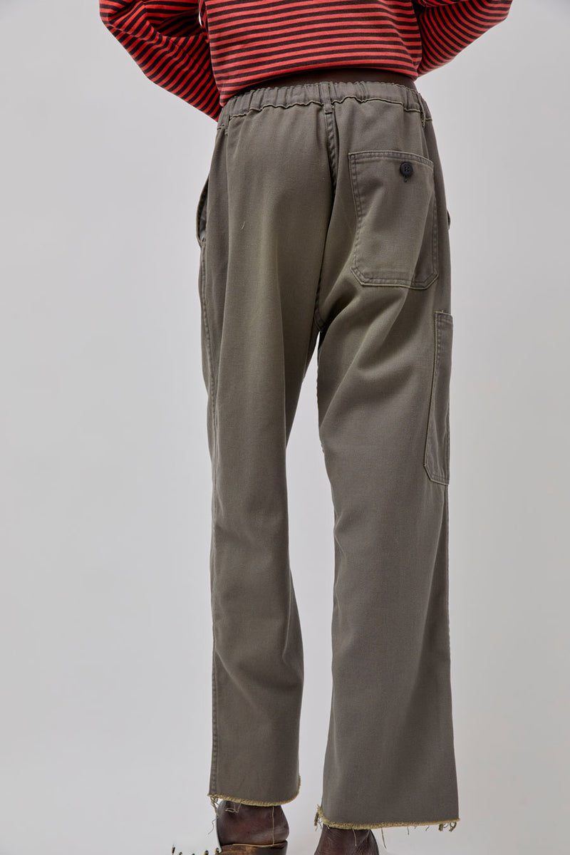 Sultan Wash Petit Baggy UK Cut Pant in Gris Kaki
