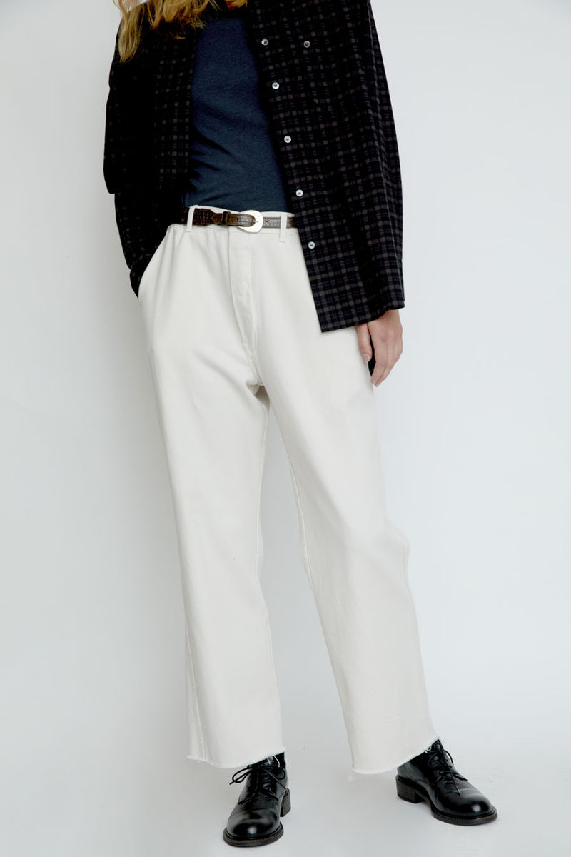 Sultan Wash Petit Baggy UK Pant in Ecru