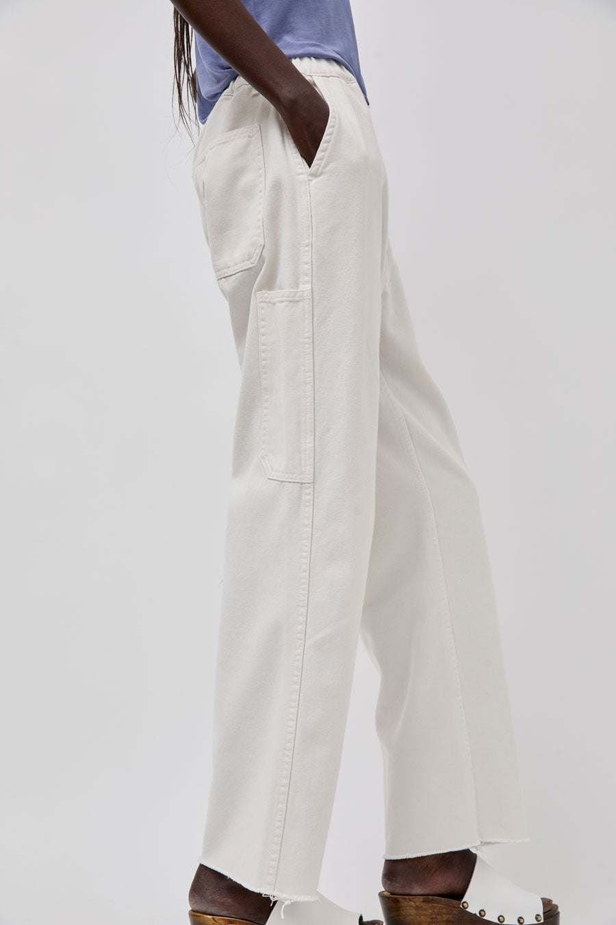 Sultan Wash Petit Baggy UK Pant in Ecru