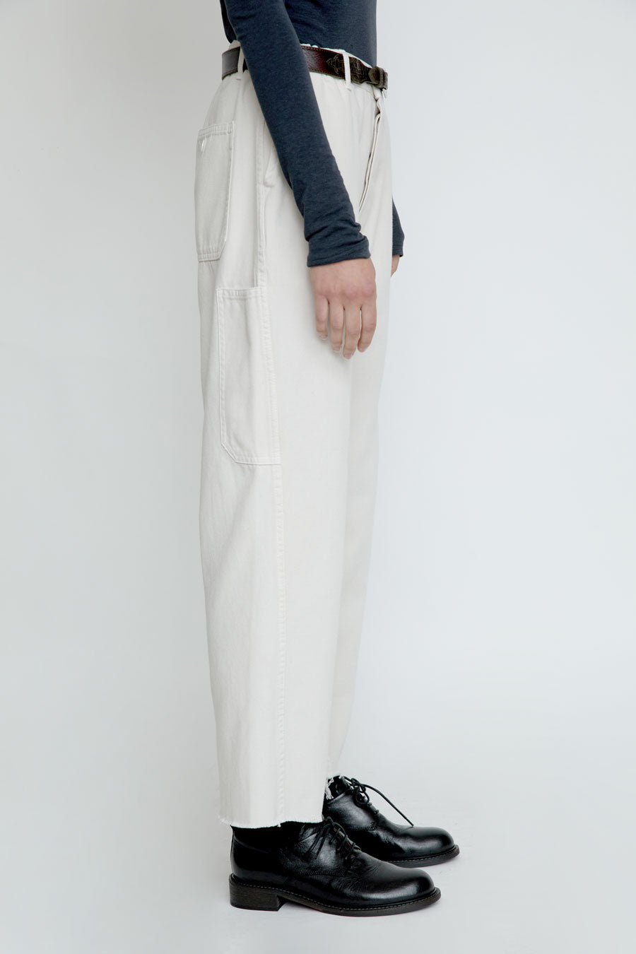 Sultan Wash Petit Baggy UK Pant in Ecru