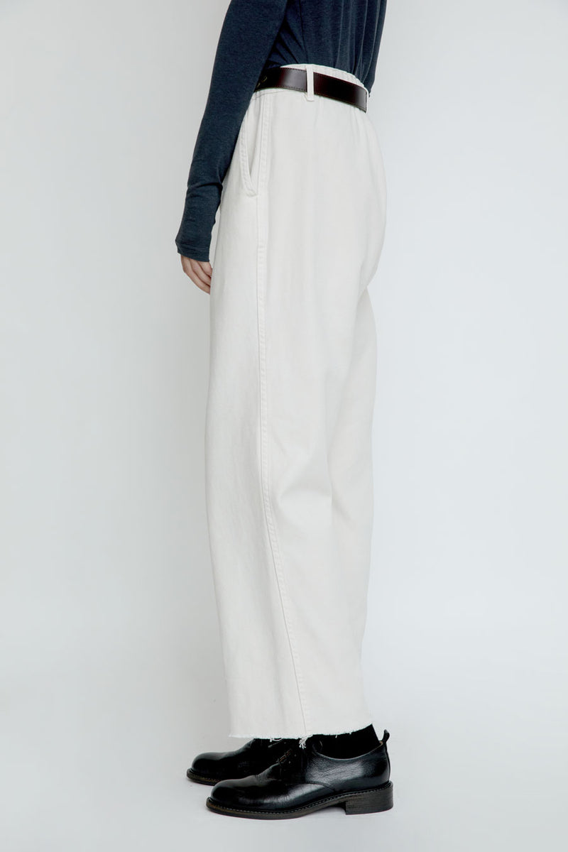Sultan Wash Petit Baggy UK Pant in Ecru
