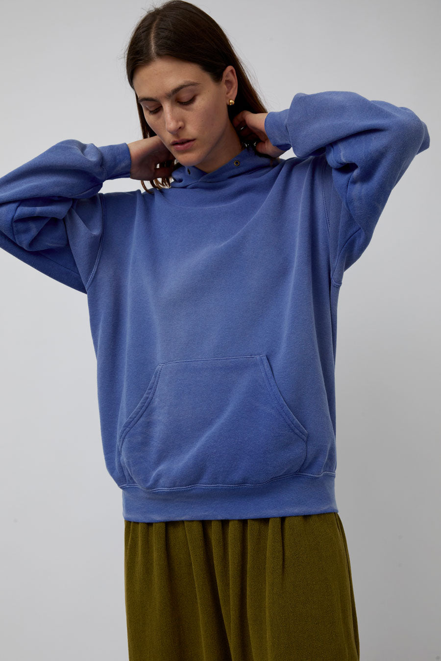 Sultan Wash Sunfade Hoodie in French Blue