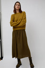 Sultan Wash Suzanne Skirt Vichy Star in Green Yellow