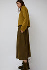 Sultan Wash Suzanne Skirt Vichy Star in Green Yellow
