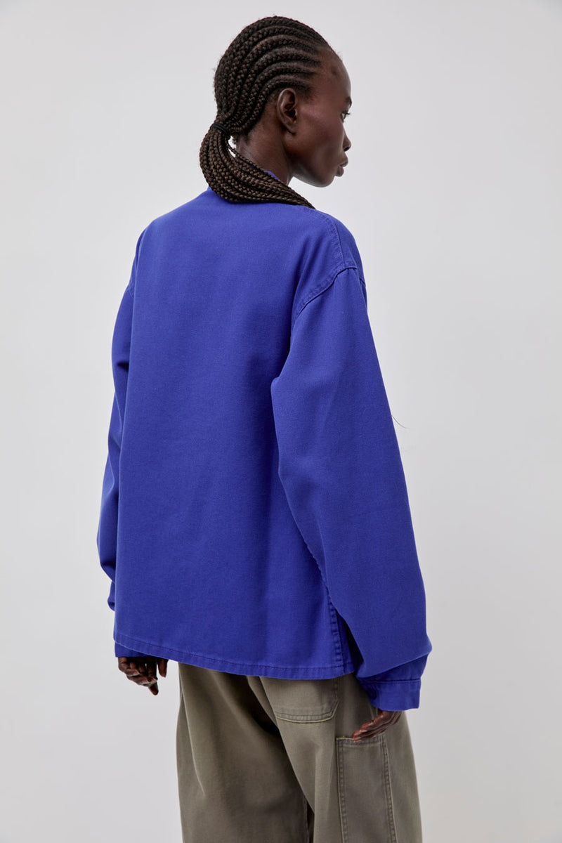 Sultan Wash Work Jacket UK in French Blue Rose