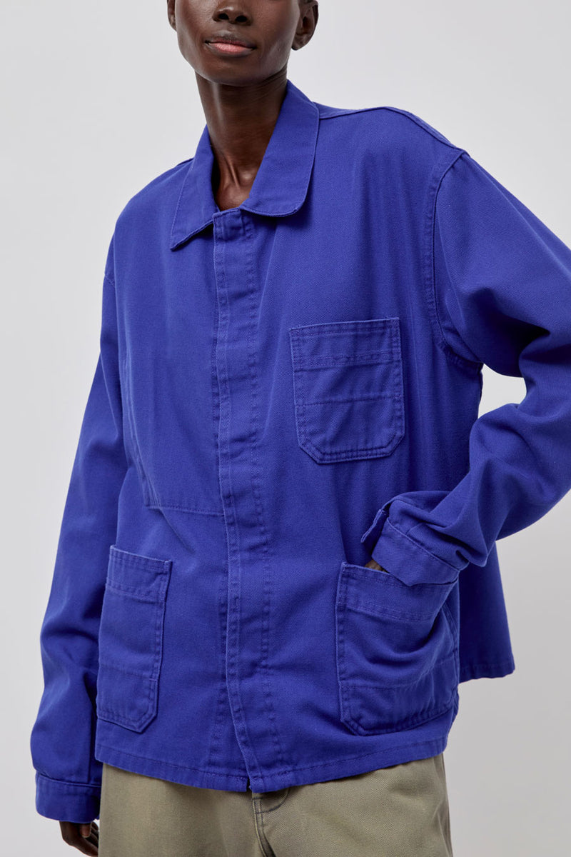 Sultan Wash Work Jacket UK in French Blue Rose
