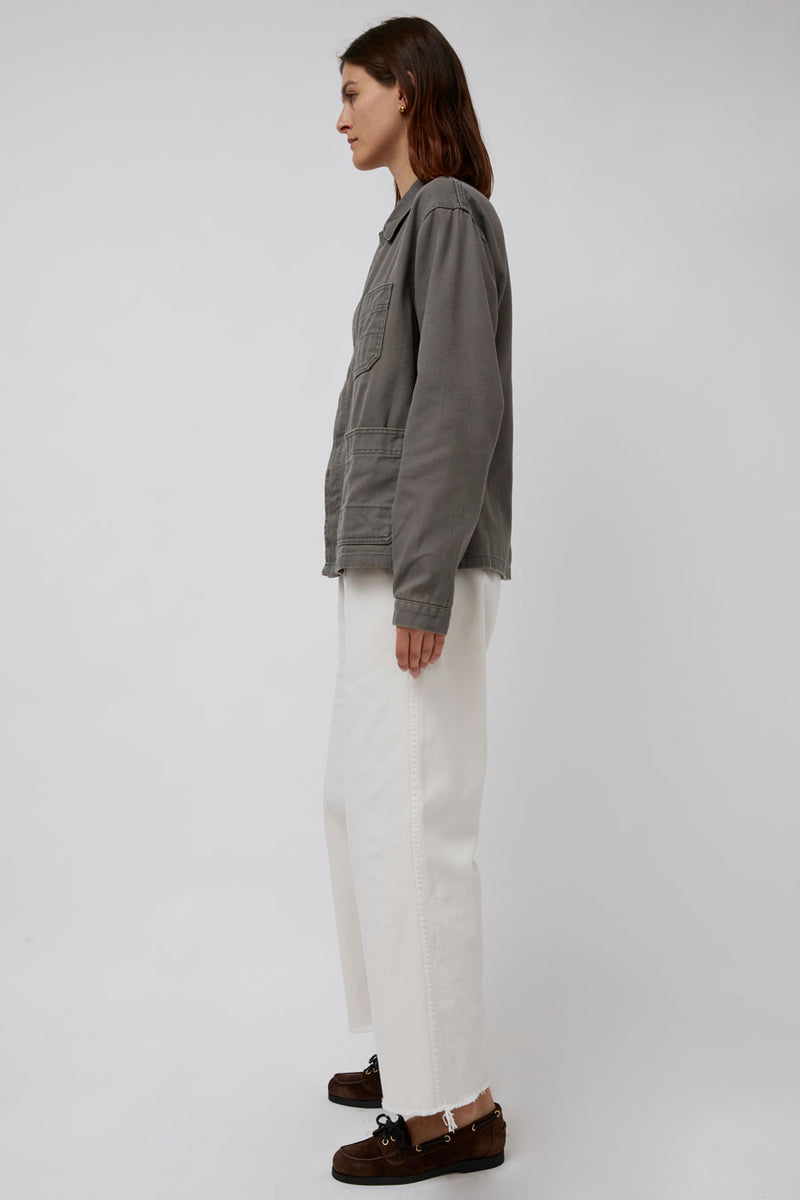 Sultan Wash Work Jacket UK in Gris Yellow
