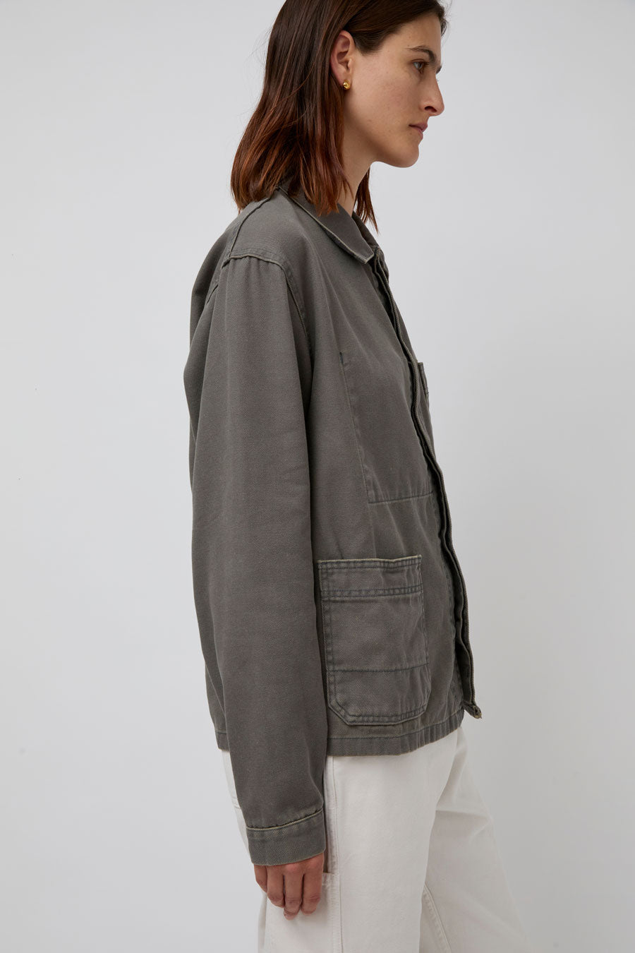 Sultan Wash Work Jacket UK in Gris Yellow