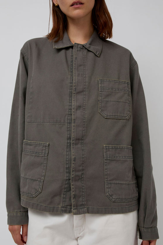 Sultan Wash Work Jacket UK in Gris Yellow