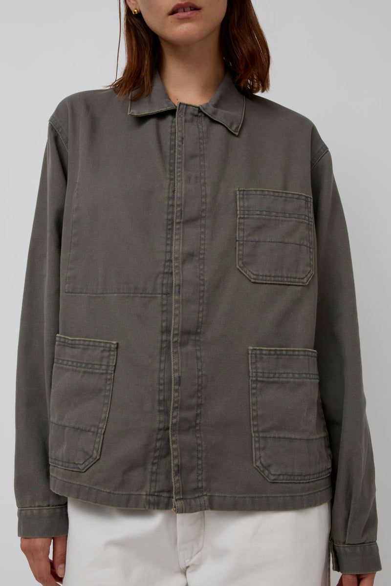 Sultan Wash Work Jacket UK in Gris Yellow