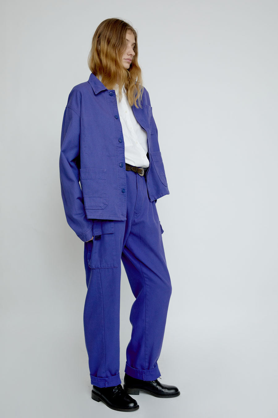 Sultan Wash Work Jacket UK in Ultra Bleach Bugatti