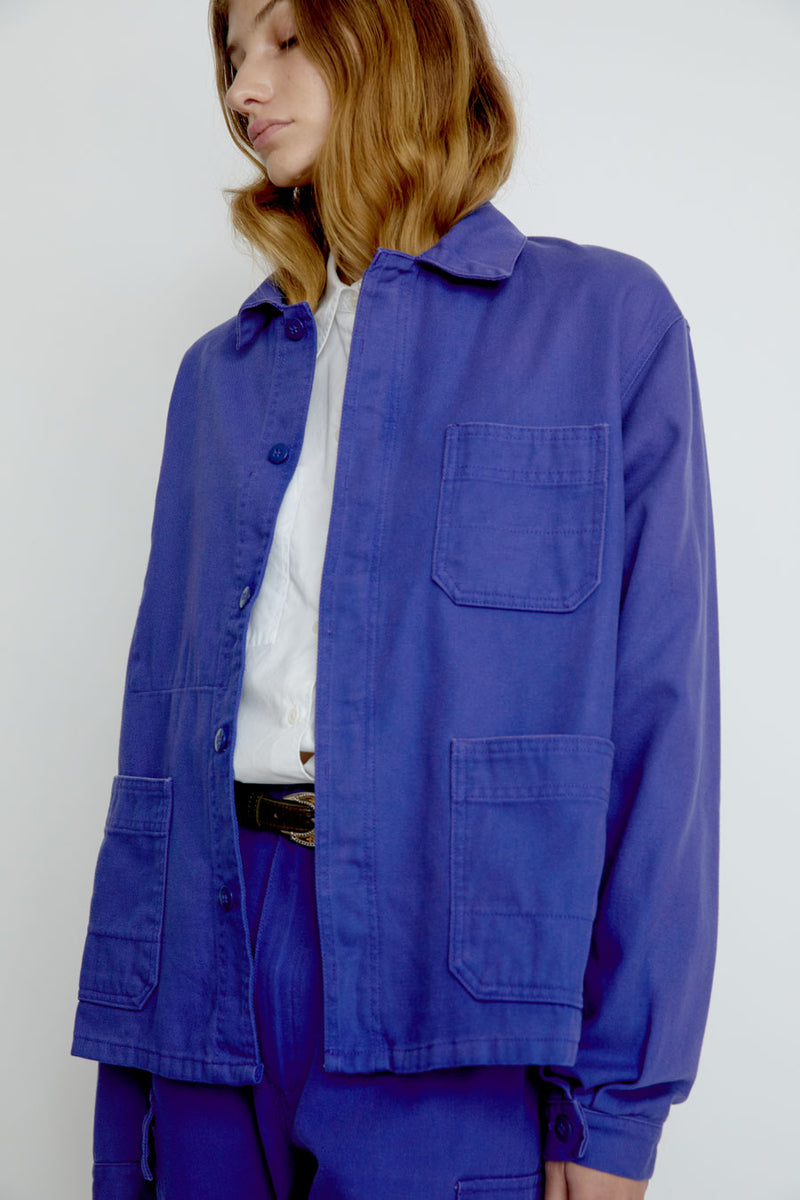 Sultan Wash Work Jacket UK in Ultra Bleach Bugatti
