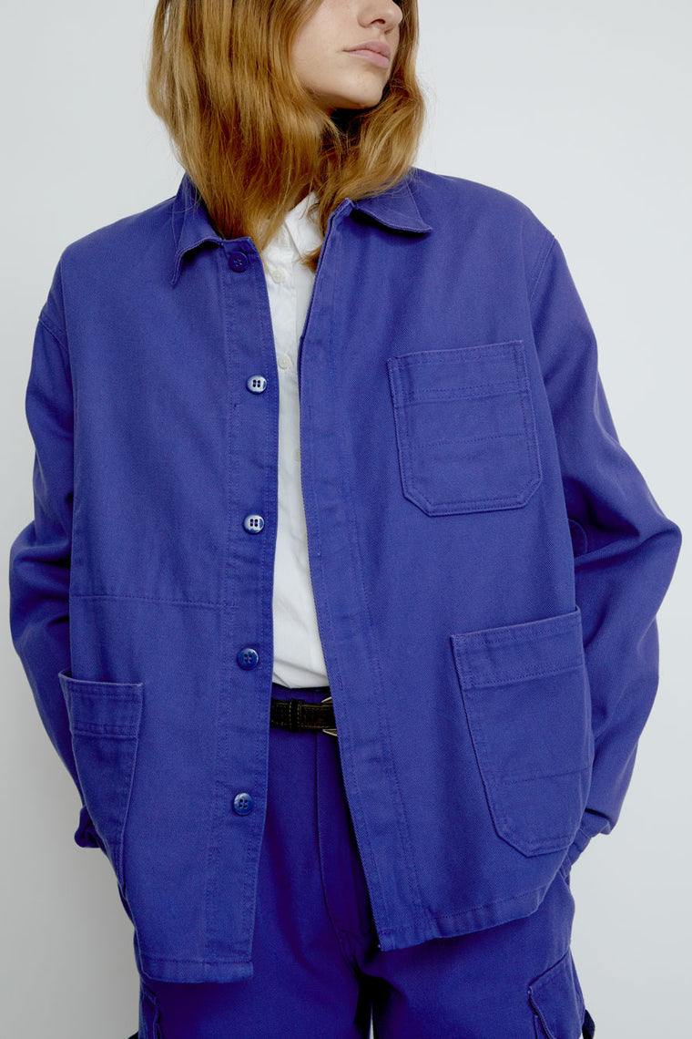 Sultan Wash Work Jacket UK in Ultra Bleach Bugatti