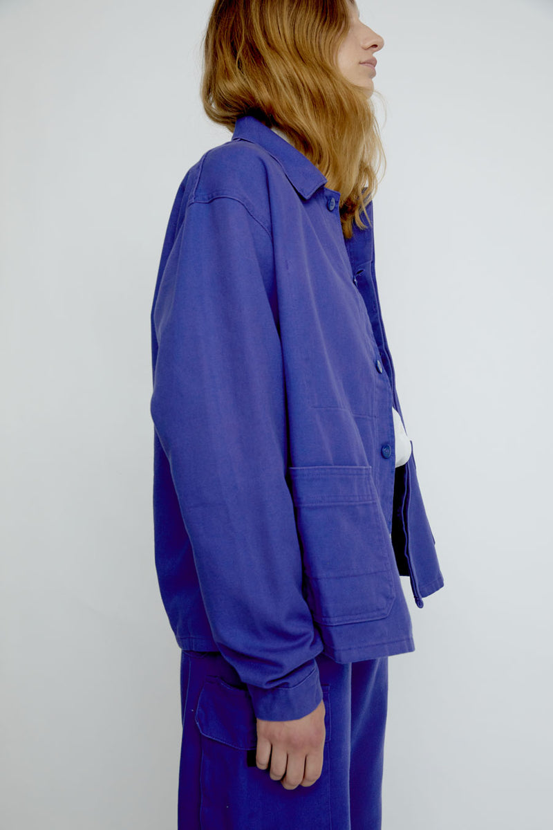 Sultan Wash Work Jacket UK in Ultra Bleach Bugatti