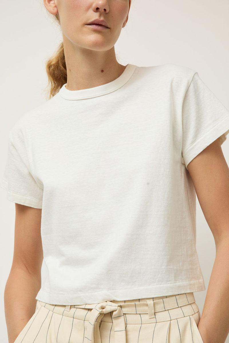 Sunray Hi'aka Short Sleeve T Shirt in Off White