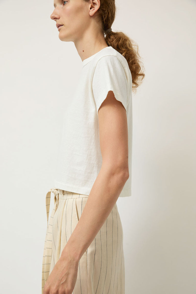 Sunray Hi'aka Short Sleeve T Shirt in Off White