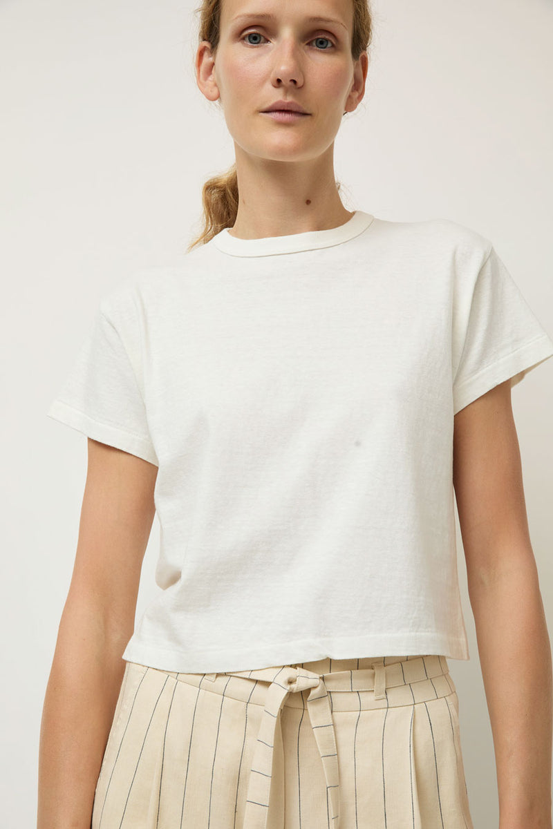 Sunray Hi'aka Short Sleeve T Shirt in Off White