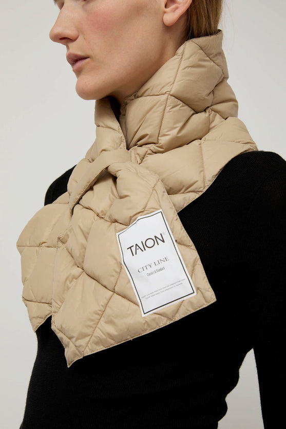 TAION City Down Scarf in Beige