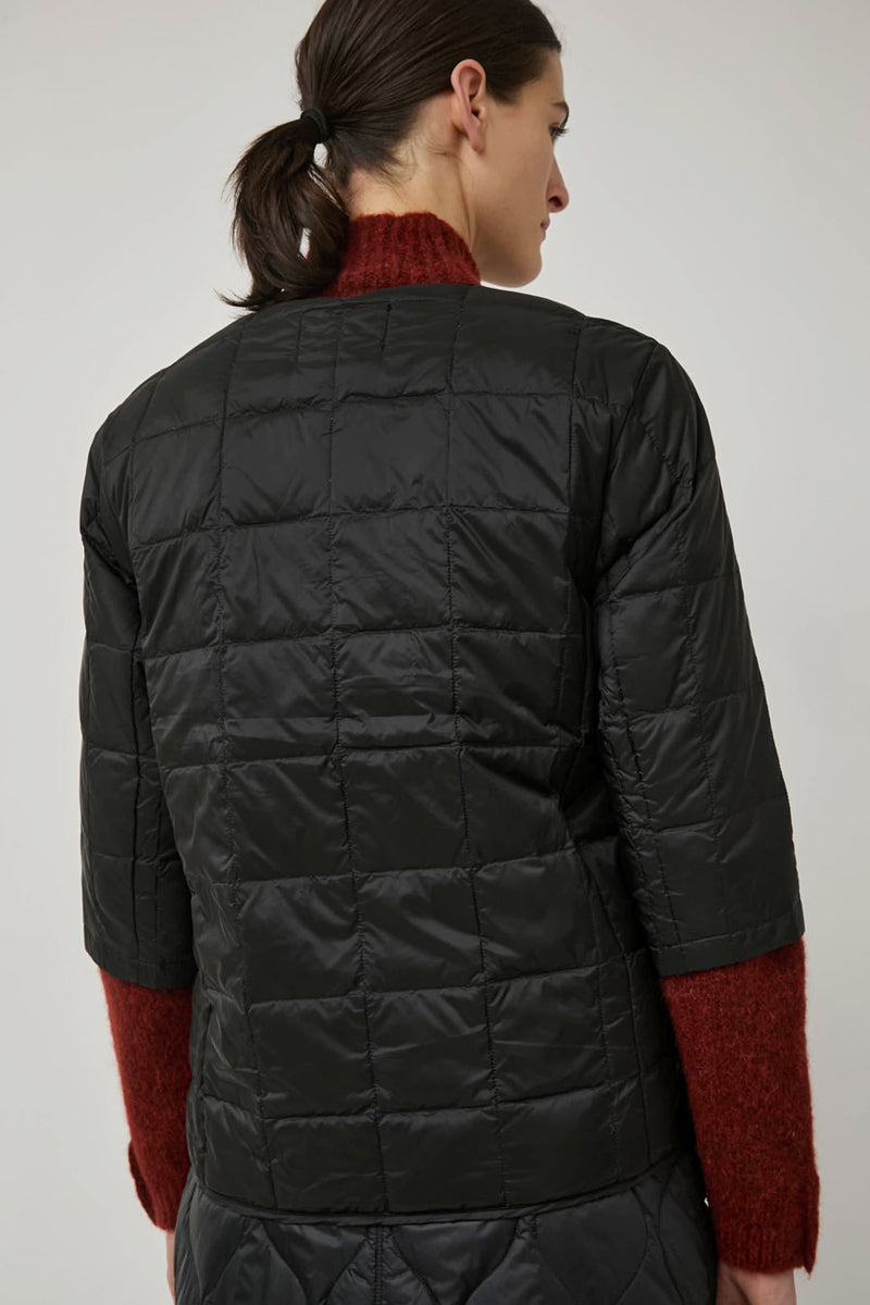 TAION Crew Neck Down 3/4 Sleeve in Black