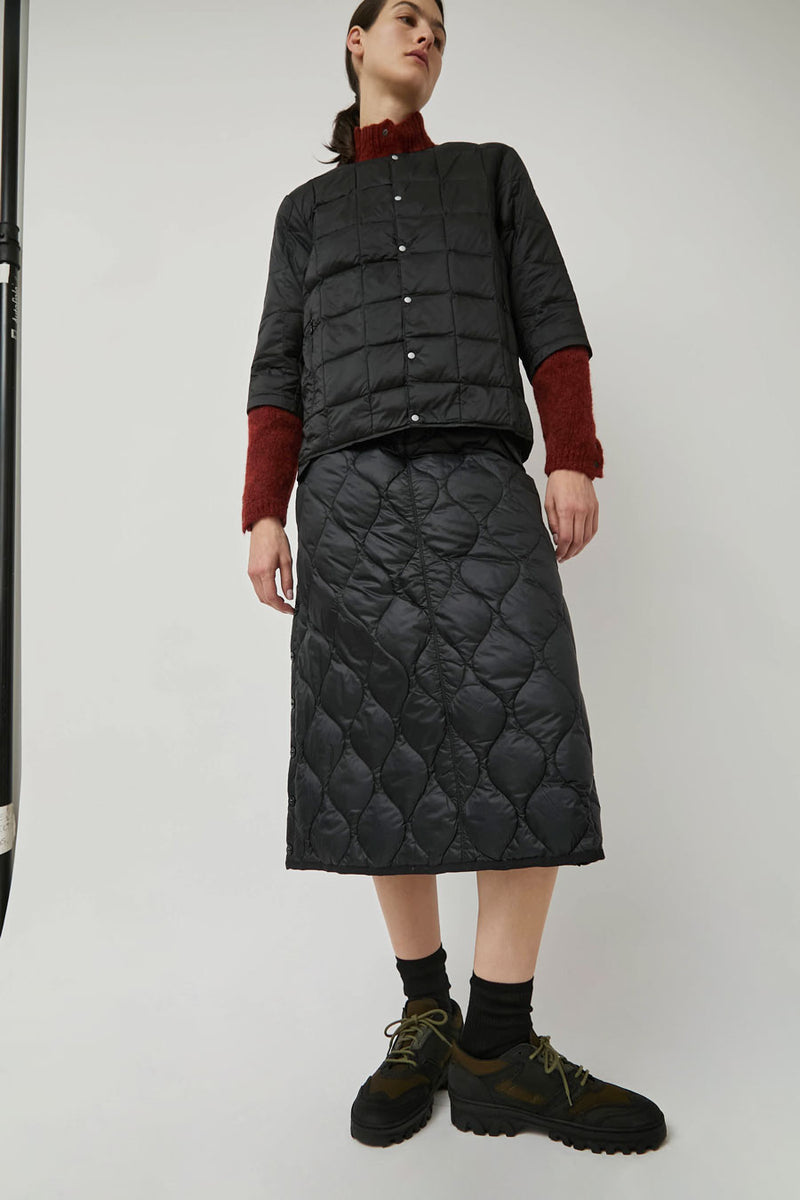 TAION Crew Neck Down 3/4 Sleeve in Black