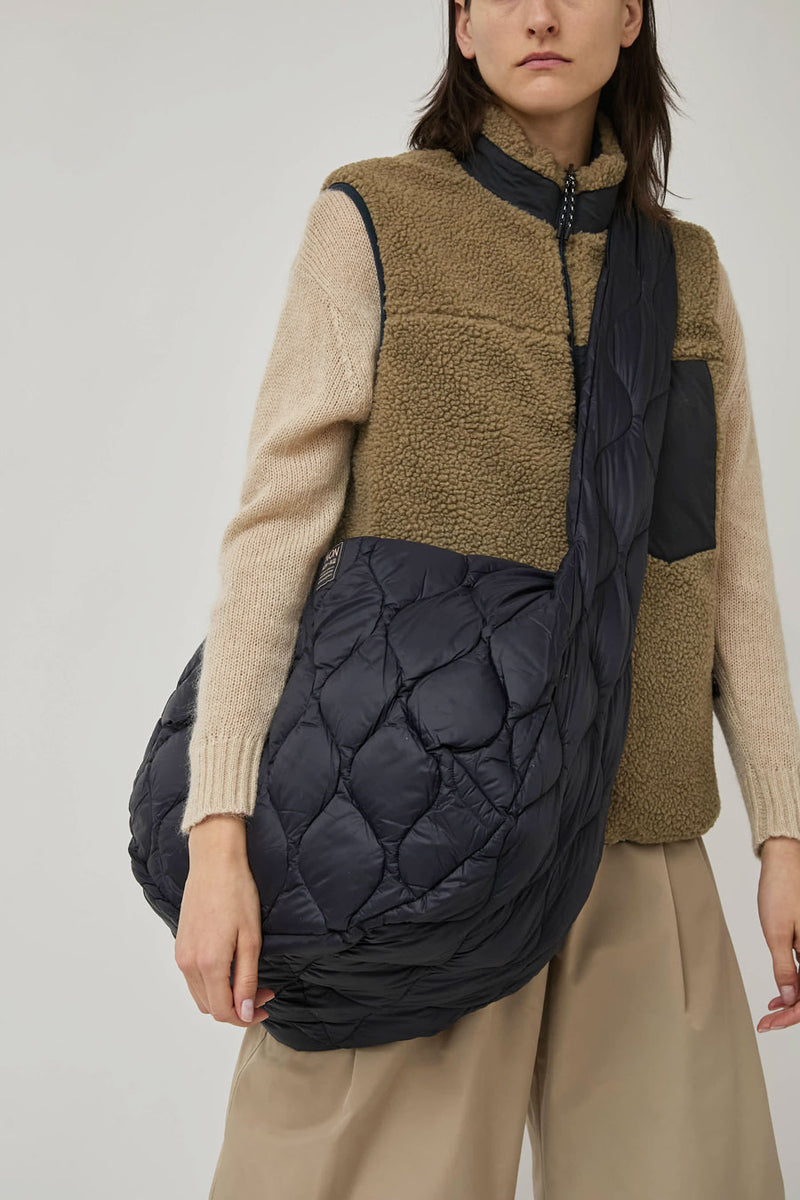 TAION Military Banana Shoulder Down Bag in Dark Navy