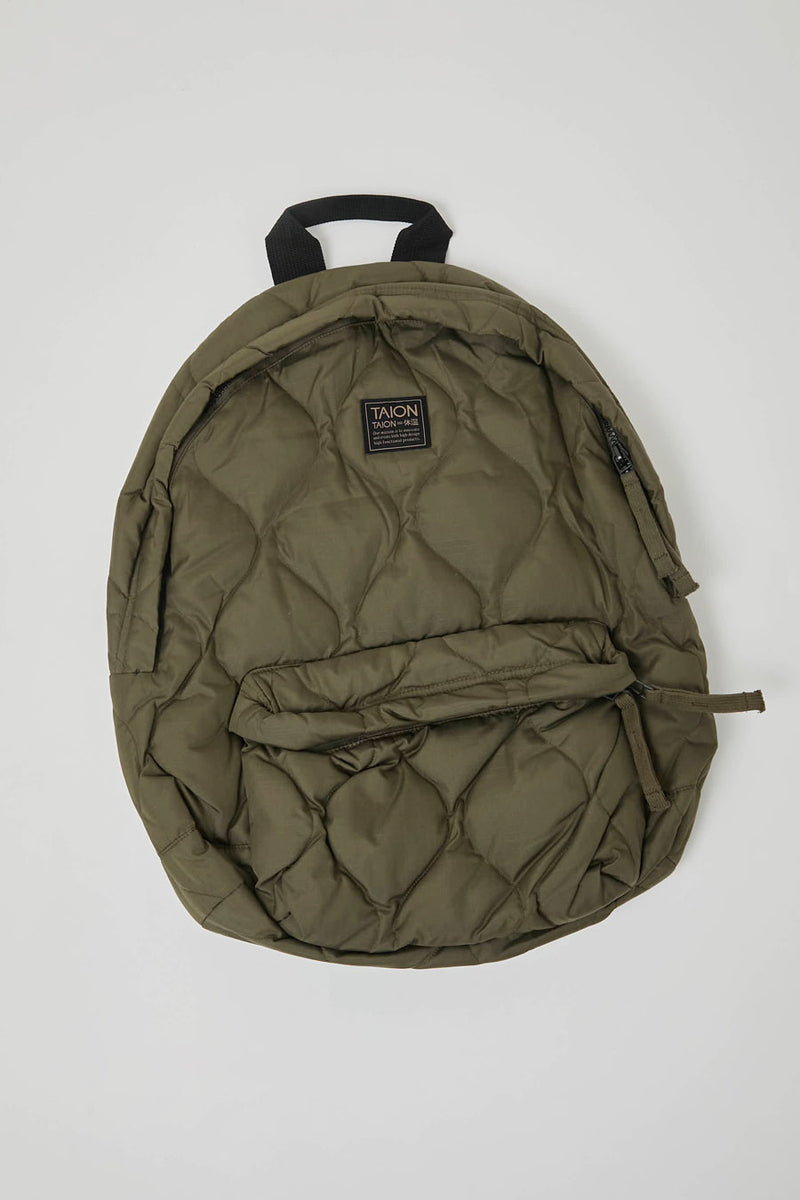 TAION Military Down Backpack in Dark Olive