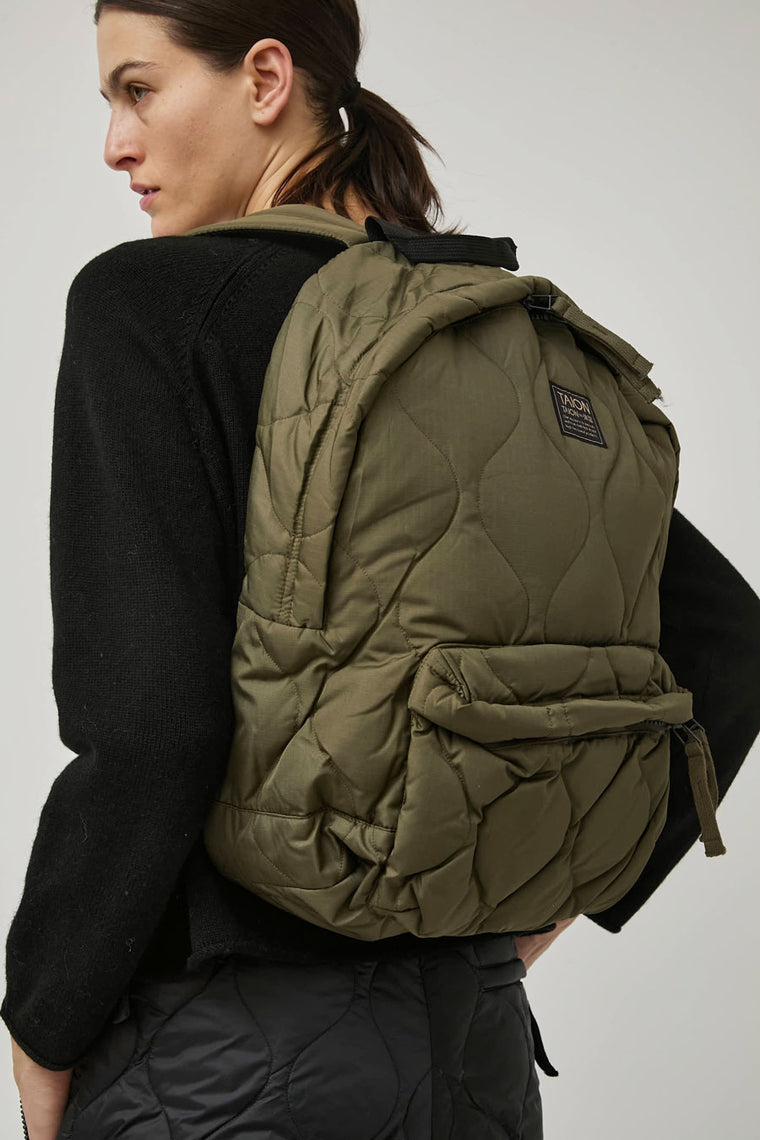 TAION Military Down Backpack in Dark Olive