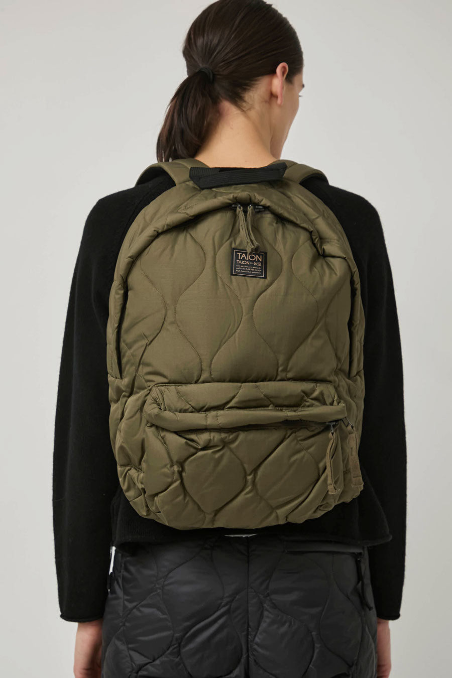 TAION Military Down Backpack in Dark Olive