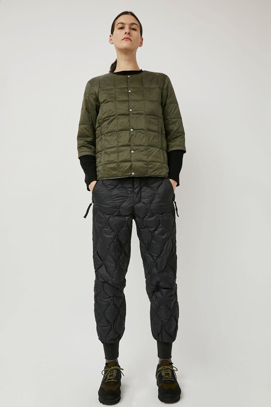 TAION Military Down Pants in Black