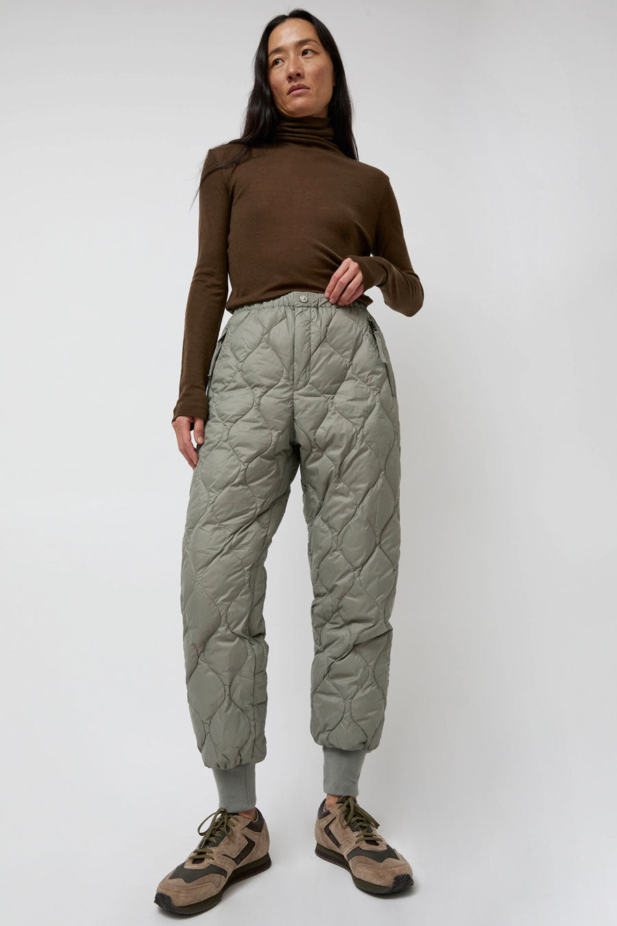 TAION Military Down Pants in Dark Sage