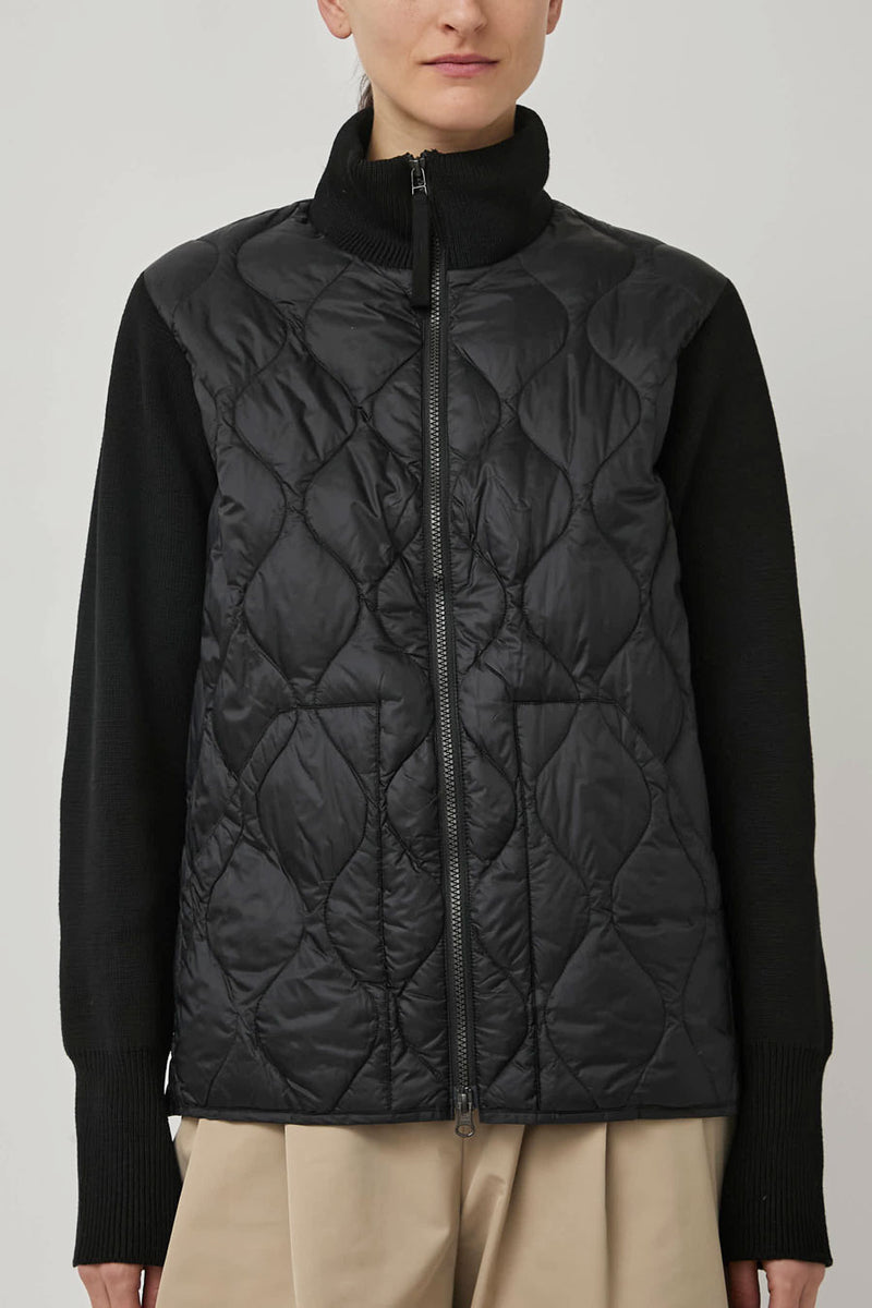 TAION Military Hi-Neck Knit in Black