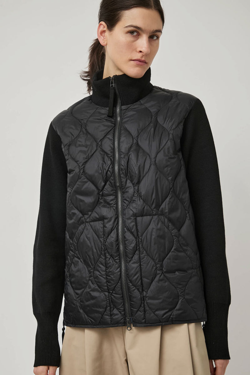 TAION Military Hi-Neck Knit in Black