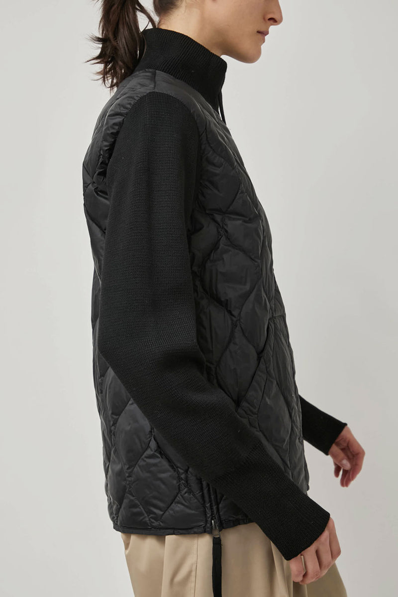 TAION Military Hi-Neck Knit in Black