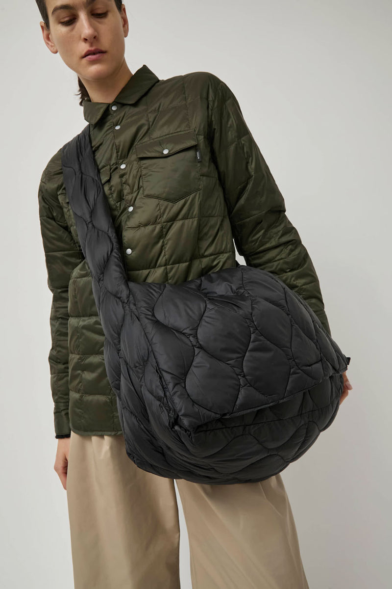 TAION Military Messenger Down Bag in Black