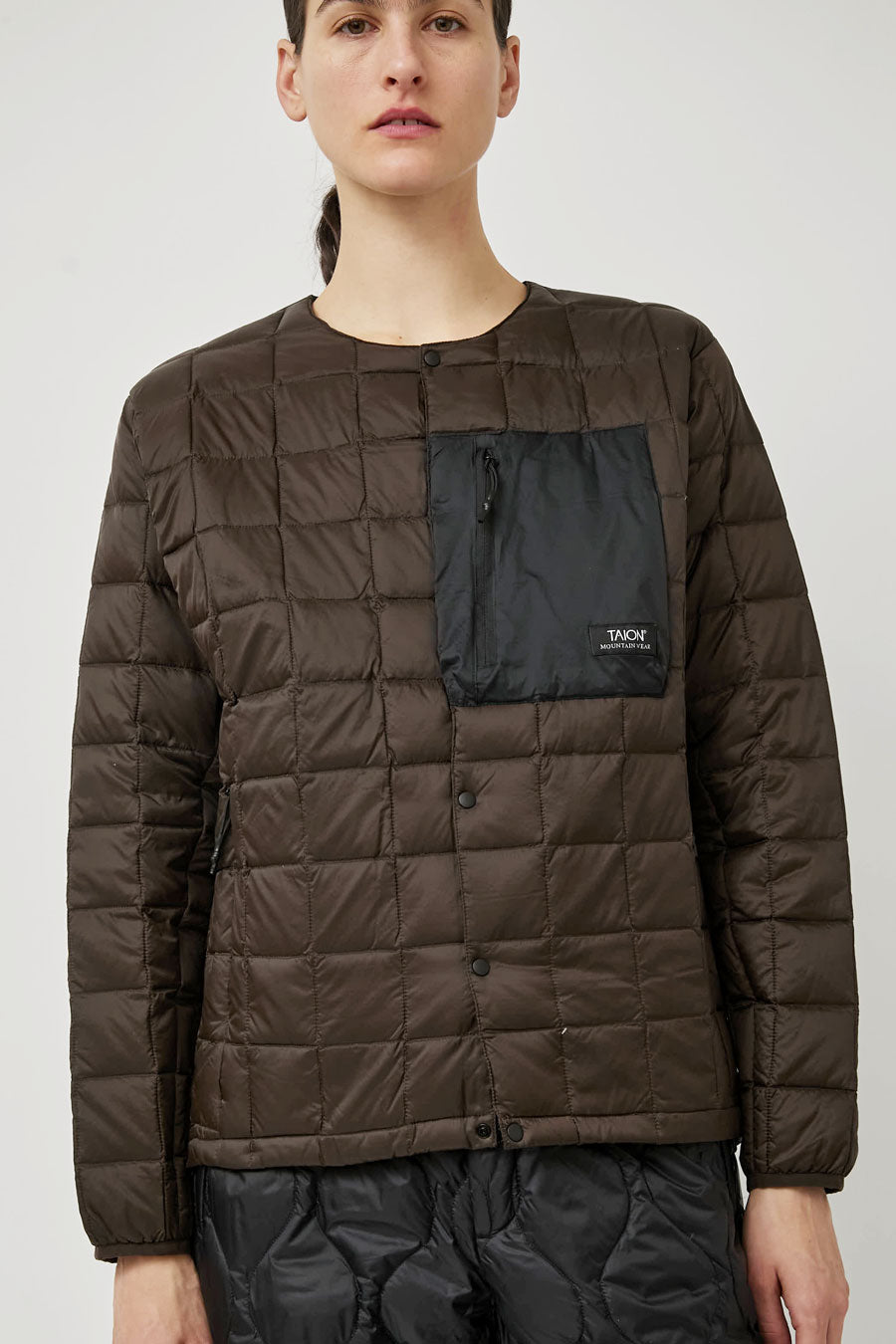 TAION Mountain Crew Neck in Dark Brown