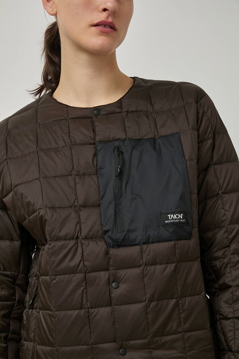 TAION Mountain Crew Neck in Dark Brown