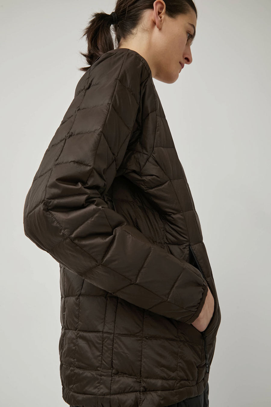 TAION Mountain Crew Neck in Dark Brown