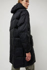 TAION Mountain Packable Volume Down Hood Coat in Black